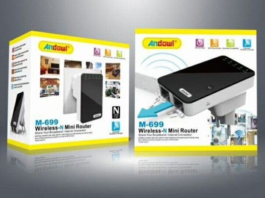 AMPLIFICATORE N 300 Mbps RIPETITORE SEGNALE WIRELESS WIFI EXTENDER  SMARTTV PC