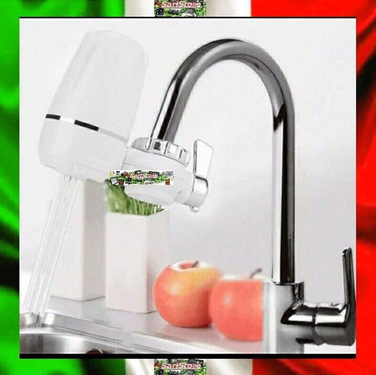 PURIFICATORE FILTRO ACQUA PER RUBINETTO CUCINA  FILTRO  CLORO DECONTAMINANTE