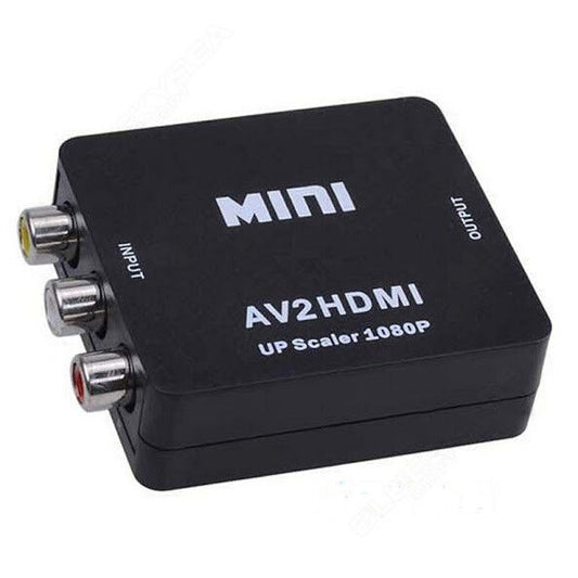 Adattatore Convertitore AV 2 RCA  TO HDMI Composite AV  3RCA a HDMI  1080p