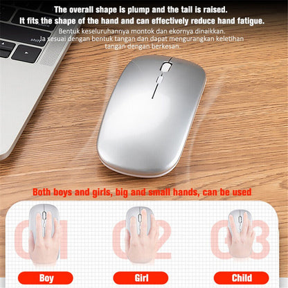 Mouse Cordless 2 IN 1 BLUETOOTH O WIRELESS Per PC , Mac , CELLULARE RICARICABILE