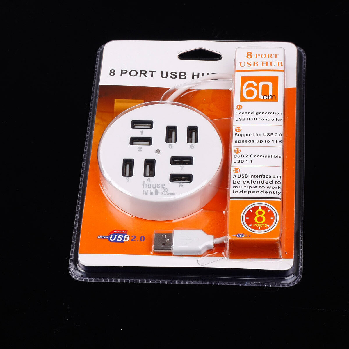 USB HUB 8 IN 1  Porte Ad Alta Velocità USB 2.0 Hub Porta USB Portatile HUB USB