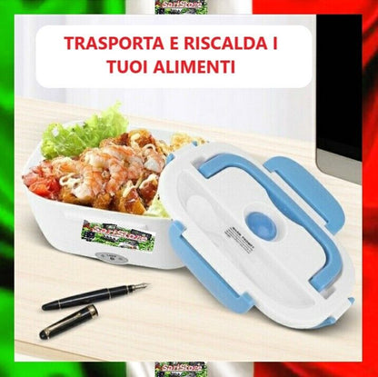 SCALDA ALIMENTI VIVANDE PORTA PRANZO LUNCH BOX ELETTRICO PORTATILE 220V O 12V