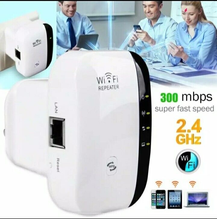 ROUTER Wireless N Wifi RIPETITORE Segnale WPS WLAN NETWORK RJ-45 2,4 GHZ 300Mbps