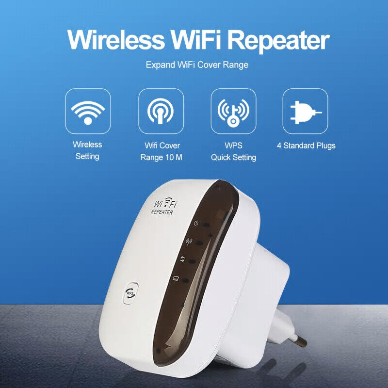 ROUTER Wireless N Wifi RIPETITORE Segnale WPS WLAN NETWORK RJ-45 2,4 GHZ 300Mbps