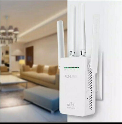 WiFi Range Extender 2.4GHz Ripetitore Del Segnale Wireless 2 Rj45