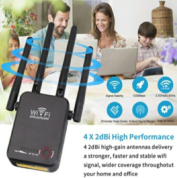 WiFi Range Extender 2.4GHz Ripetitore Del Segnale Wireless 2 Rj45