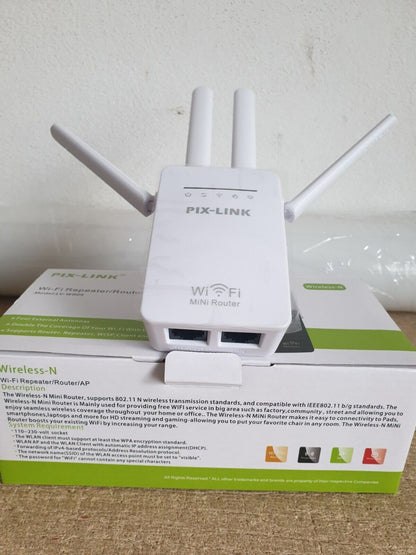 WiFi Range Extender 2.4GHz Ripetitore Del Segnale Wireless 2 Rj45