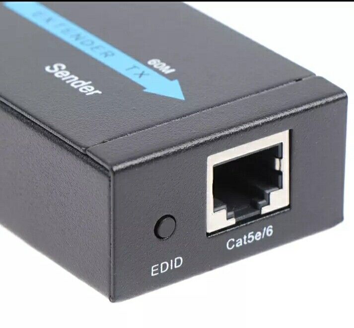 EXTENDER HDMI FULL HD 1080P 3D HD CP SU CAVO LAN RJ45 FINO 60 MT CAT 5e / 6