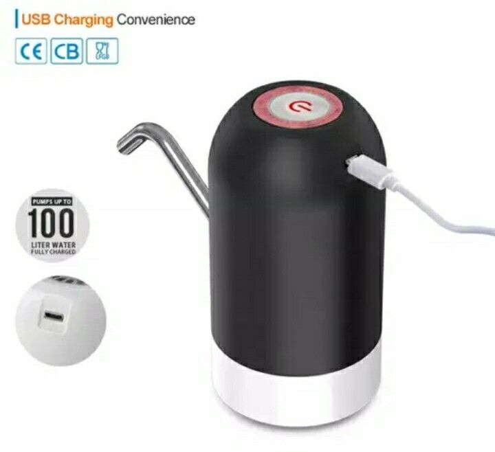 Dispenser erogatore acqua rubinetto elettrico per boccioni ricaricabile usb
