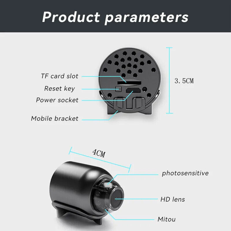 MINI TELECAMERA WIFI Video Audio Camera VISIONE REMOTO APP YsxLite