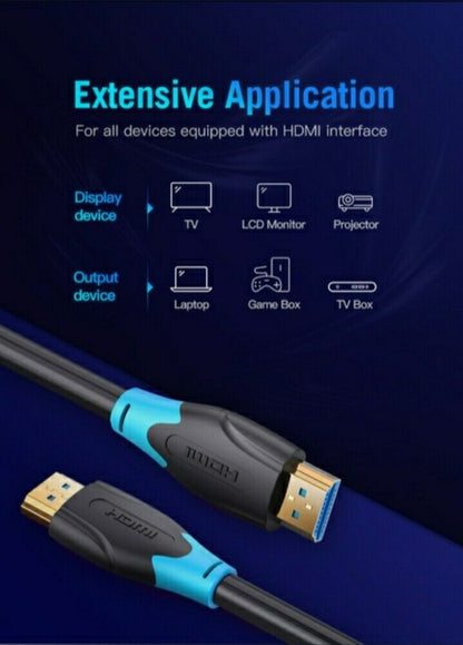 Cavo HDMI  ad alta velocità 10 MT 4K * 2K da maschio a maschio 3D 1080P HD