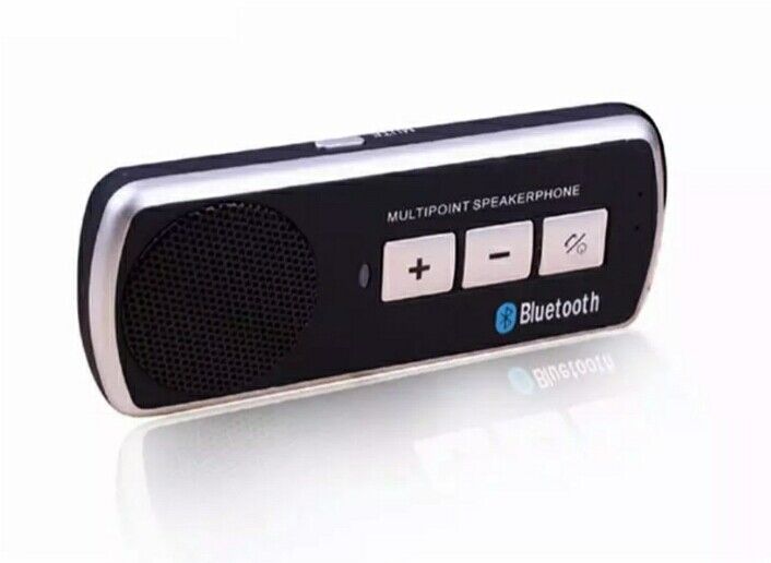 KIT VIVAVOCE BLUETOOTH V3.0 AUTO TRASMETTITORE UNIVERSALE SUPPORTO CON CALAMITA