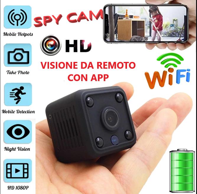 MINI TELECAMERA FULL HD APP  IP  CMOS  WIFI VISIONE REMOTA