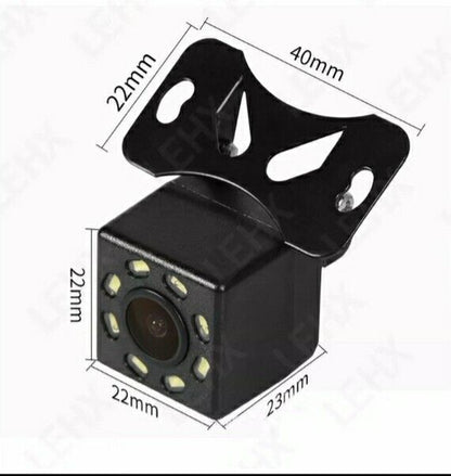 RETRO CAMERA TELECAMERA RETRO MARCIA AUTO PARCHEGGIO CAMERA 8 LED