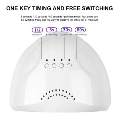 LAMPADA  LED UV 48 W TIMER UNGHIE SMALTO GEL ASCIUGATURA MANICURE NAIL ART USB