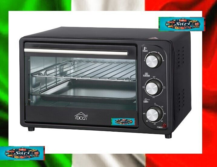 FORNO ELETTRICO FORNETTO 100° a 230°C 16 lt. 1200W TIMER 60 Min. TEGLIA GRIGLIA