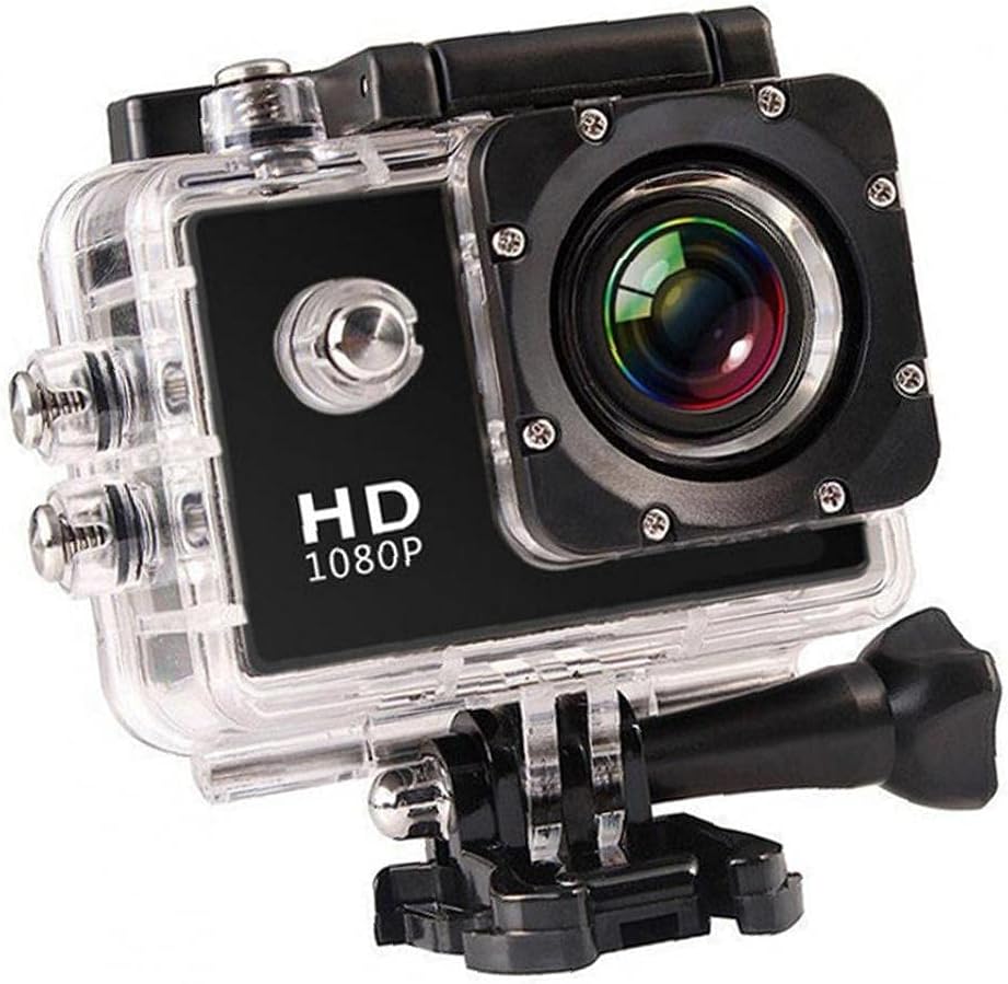 Action Cam Full HD 1080p | Impermeabile 30m | Grandangolo 170° + MicroSD 32GB