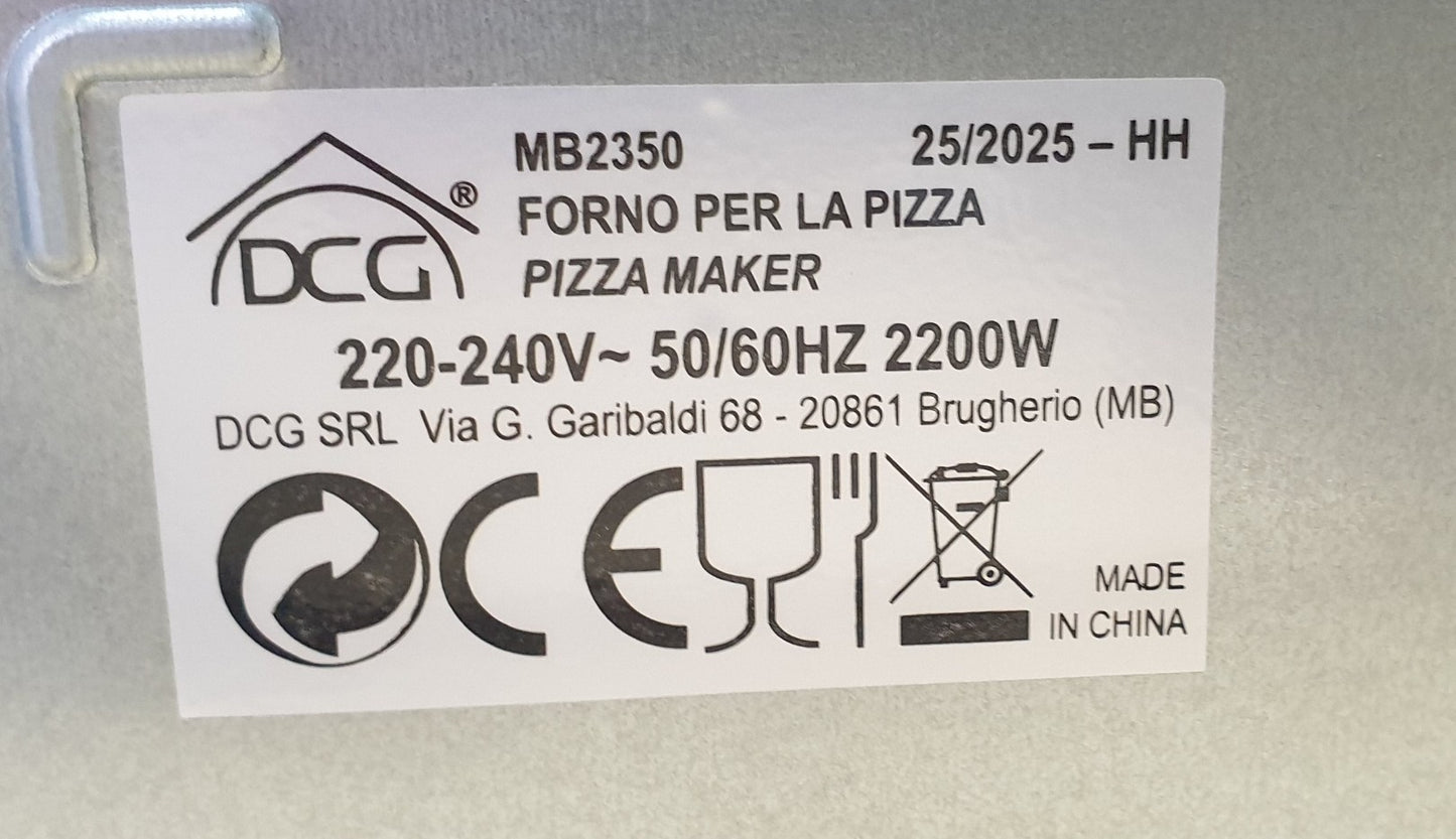 Forno Pizza Pizze Elettrico Professionale Automatico 450°C Pietra Refrattaria