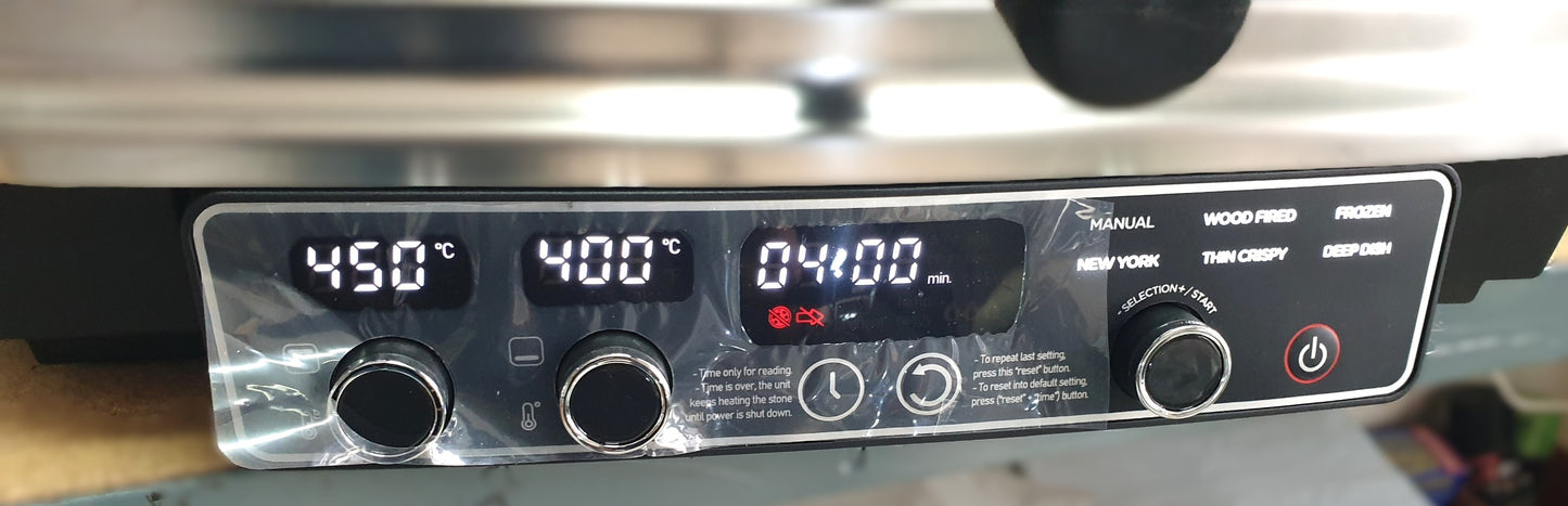 Forno Pizza Pizze Elettrico Professionale Automatico 450°C Pietra Refrattaria