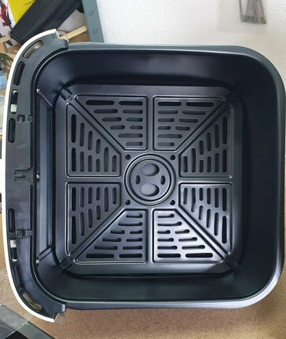 Friggitrice ad Aria Calda - 8 Litri XXL Bianca Digitale 200°C Timer Luce interna