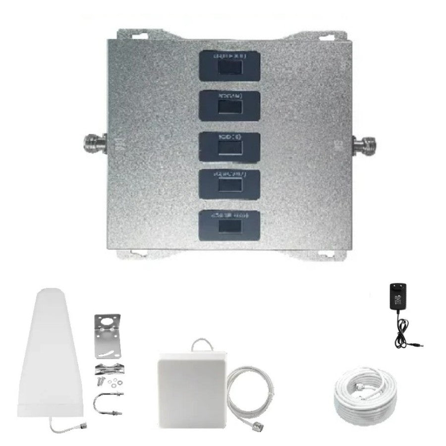Kit Ripetitore Amplificatore Segnale Cellulare 5 Bande 800/900/1800/2100/2600 5G