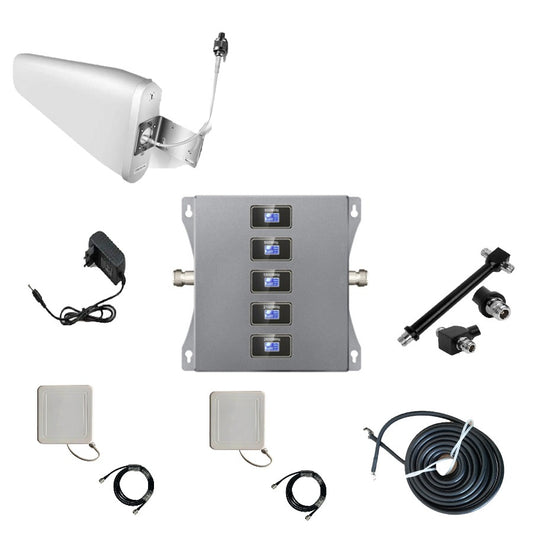 Kit Ripetitore Amplificatore Segnale Cellulare 5 Bande Gsm 2G 3G 4G LTE 5G