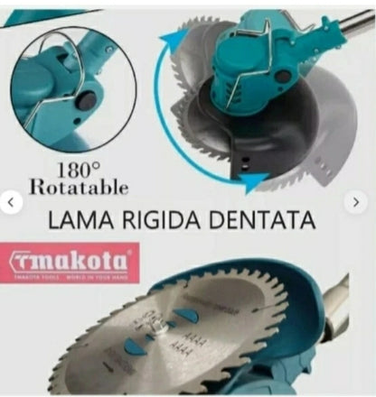 Decespugliatore Tagliaerba Elettrico Batteria + Motosega 6" - 2 batterie 68Vf