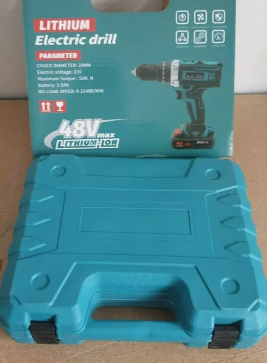 Avvitatore Trapano 21V a batterie 2 batteria 48V valigetta accessori