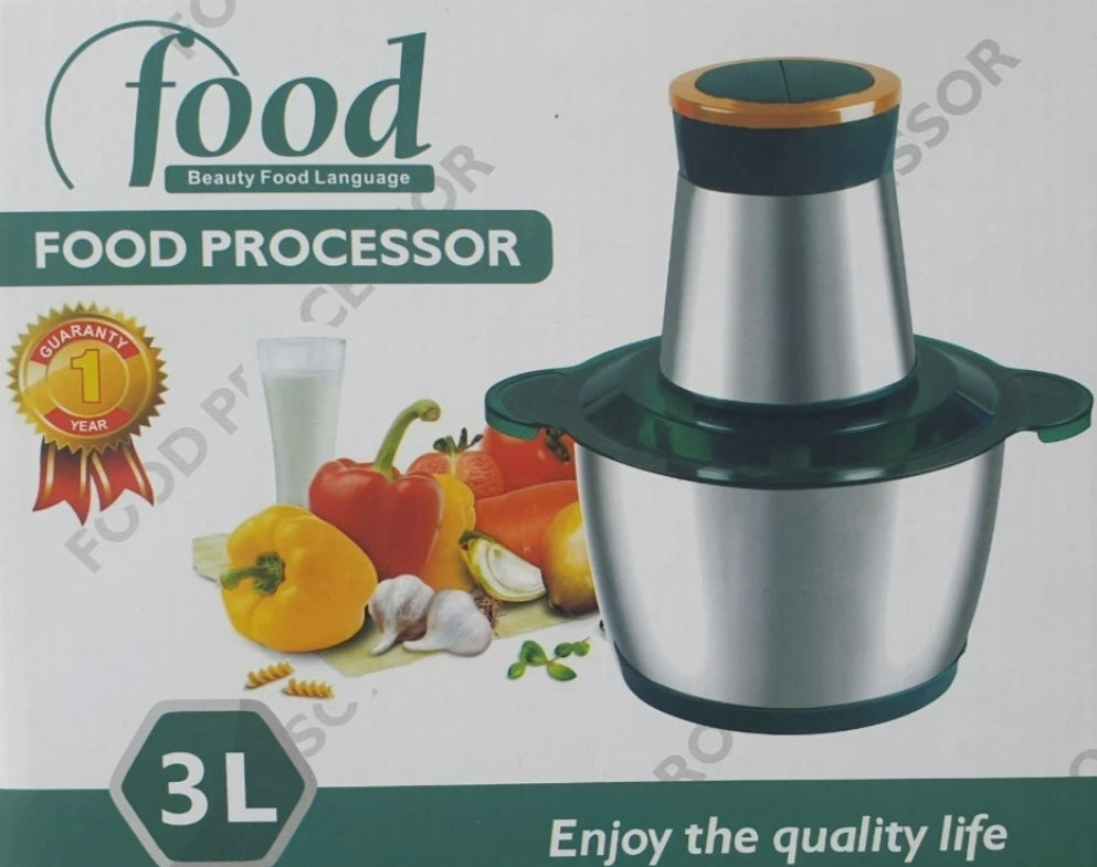 Tritatutto Elettrico 4 Lame 2 Velocità Sminuzza Carne, Verdure, Cereali Formaggi