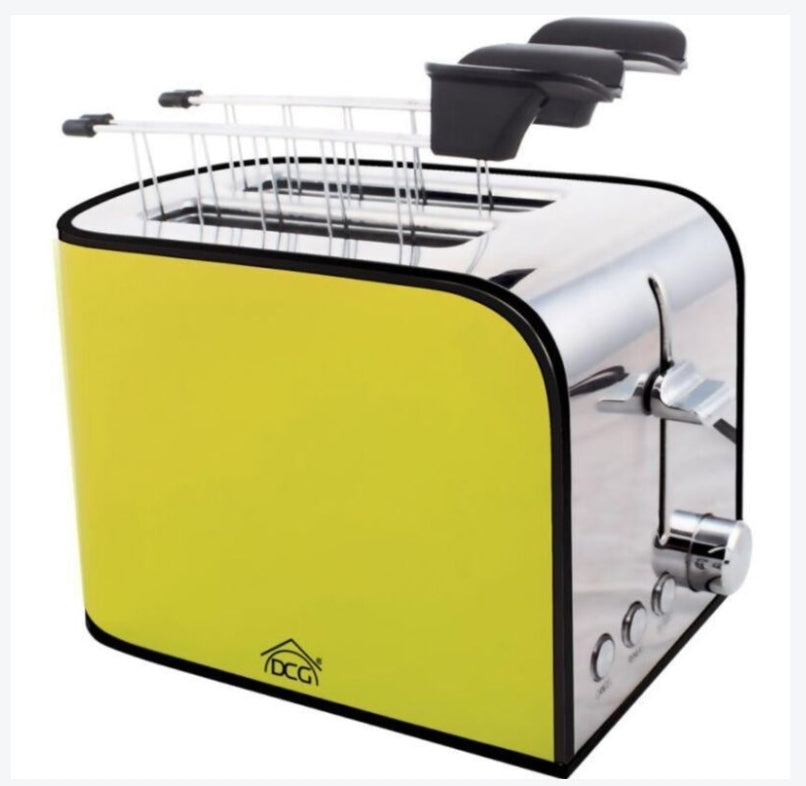 Tostapane 2 Pinze Acciaio Inox – Tosta, Riscalda, Scongela Toast Farciti GIALLO