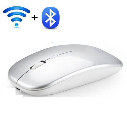 Mouse Ergonomico 2 in 1 Bluetooth e Wireless Ricaricabile, Silenzioso, USB