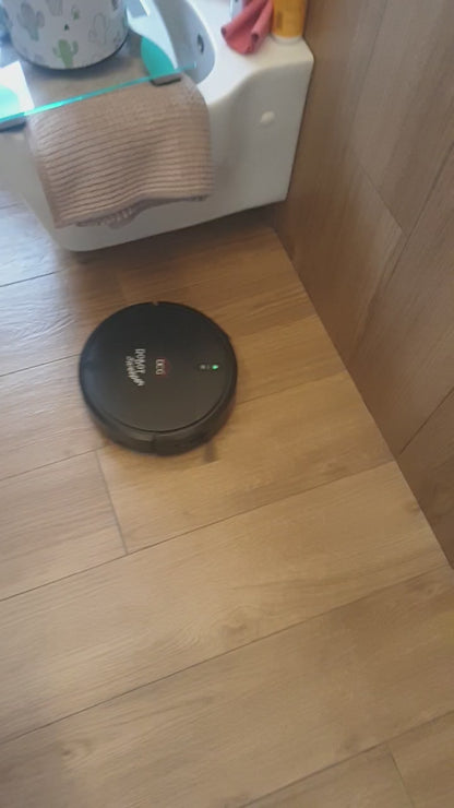 Robot Aspirapolvere DCG BS1026N Sweeper Aspira Lava Pavimenti Nero Telecomando